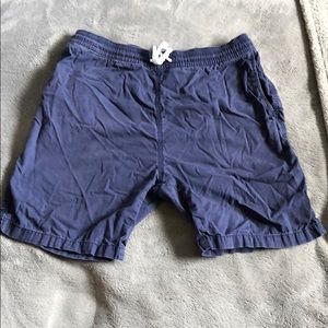 Navy Blue Drawstring Shorts